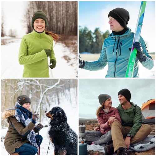 Image of Beanie for Men Winter Thermal Cuffed Knit Hat Warm Gifts Womens Beanies