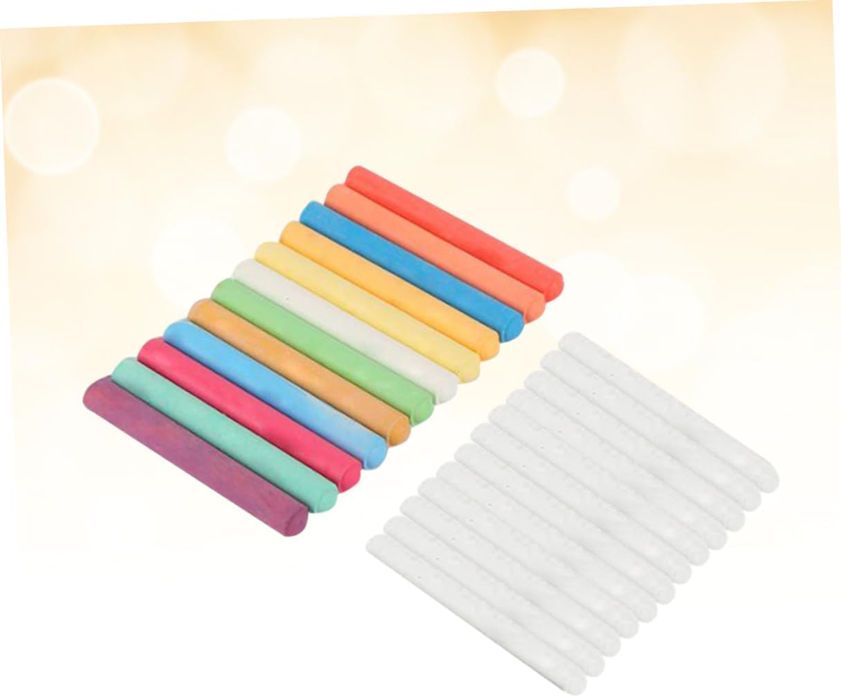 Operitacx Sets Dust Water-soluble Chalk Pens Chalkboard Chalks for Teacher Box Pcs