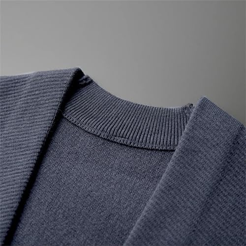 Men's Loose Buttons Down Cable Knit Cardigan Sweater Cable Knit V Neck Button Up Sweaters4
