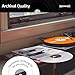 Hudson Hi-Fi Anti-Static Vinyl Record Inner Sleeves – 50 Pack – 3-Ply HDPE & Rice Paper, Acid-Free Disc Protection