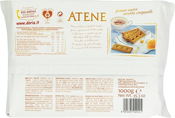 Zeus Party Biscotti Doria Atene 6 Confezioni da 1 kg