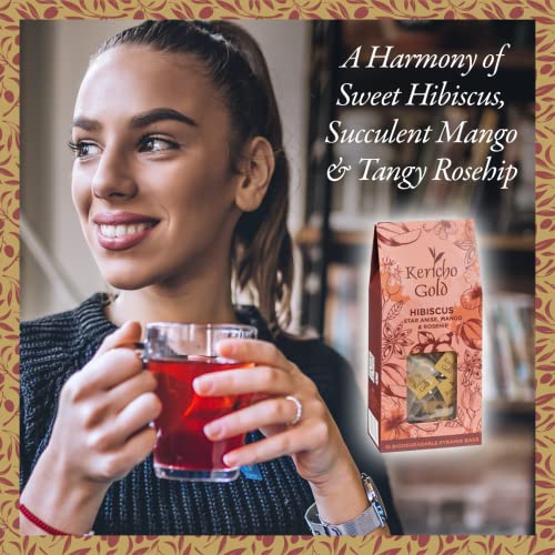 Kericho Gold Hibiscus, Star Anise, Mango & Rosehip Tea - Authentic Kenyan Tea -Flavors - Rich In Anti-Oxidants - Pack Of 1 #TOP2