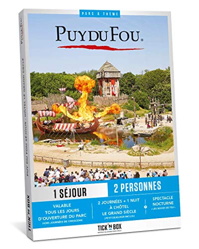 Tick&Box - Coffret Cadeau Parc PUY du Fou Séjo...