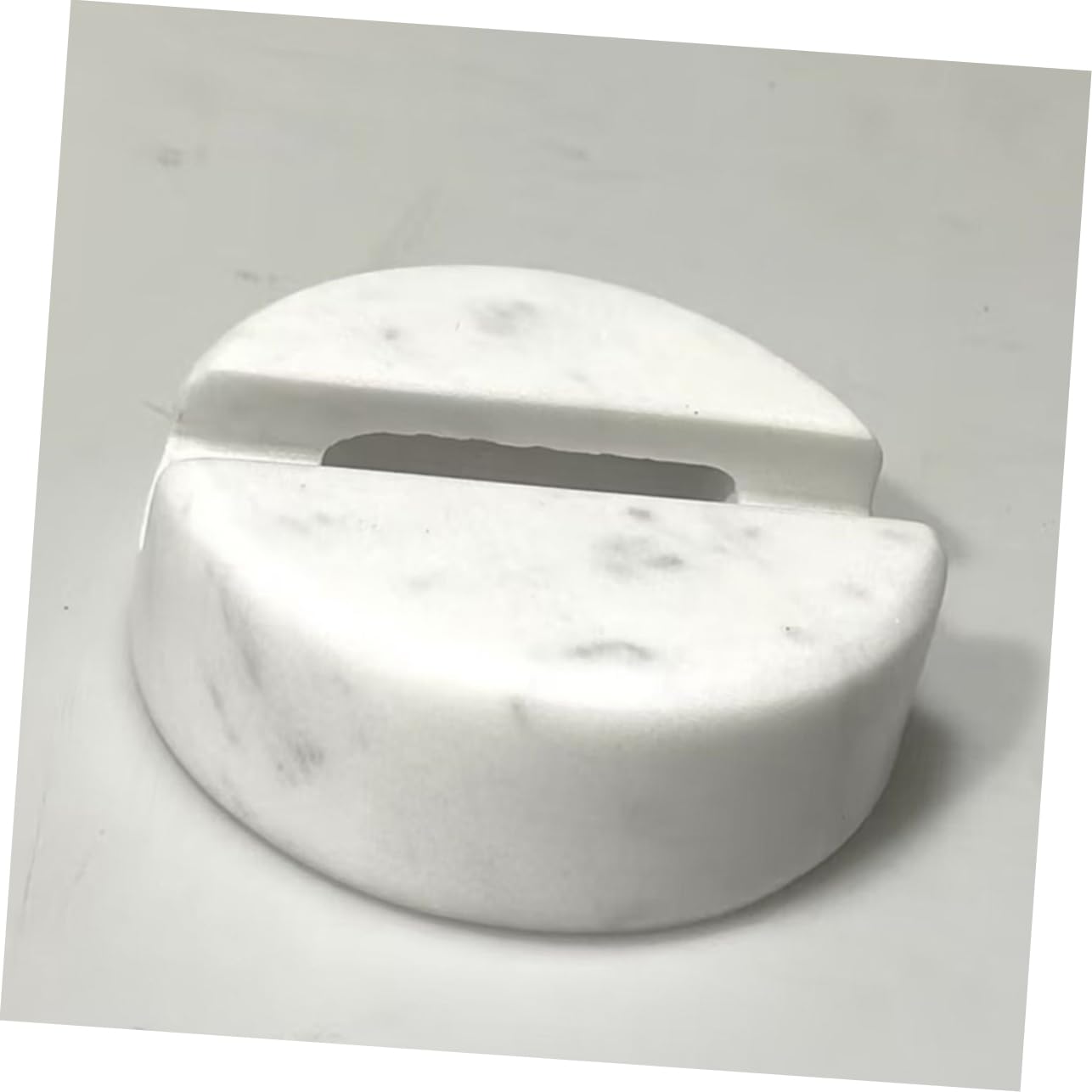 KOMBIUDA Soporte de Teléfono de Escritorio de Mármol Móvil y Tableta Base Estable de Mármol Natural Color