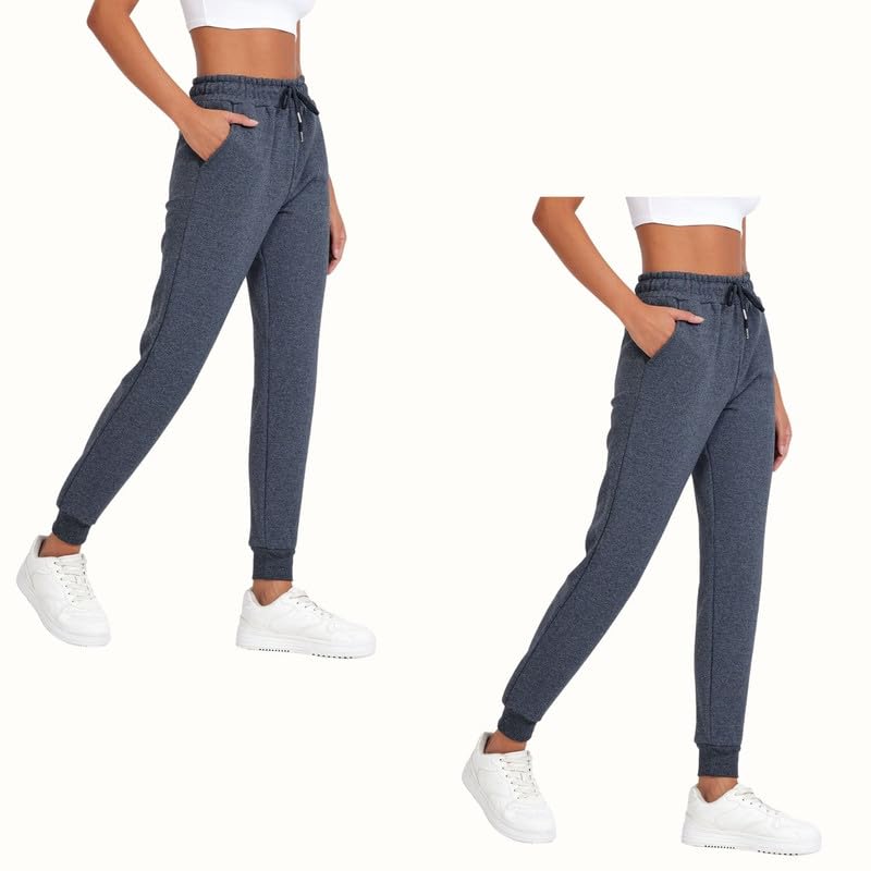 COMEOR Jogginghose Damen - Baumwolle Sporthose Lang Warme Trainingshosen, Frauen Freizeithosen, Sweatpants mit Regular Passform für Fitness, Yoga, Freizeit
