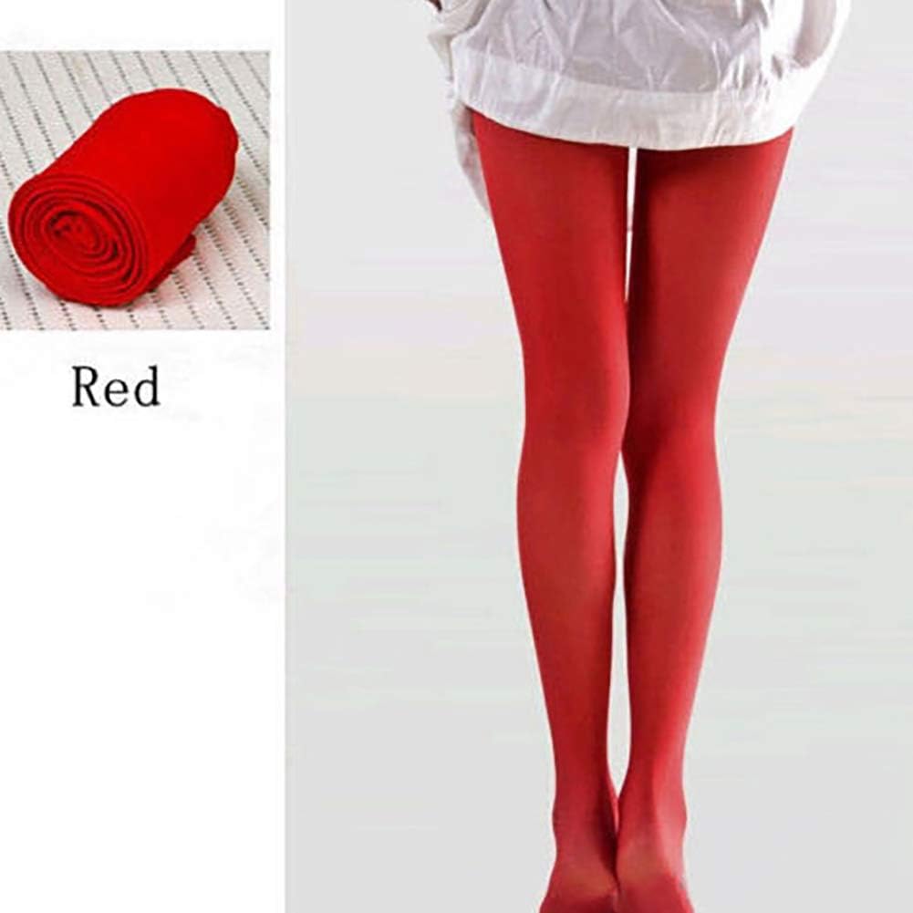 periwinkLuQ 120D Colorful Women Winter Warm Thick Pantyhose Socks Tights Hosiery Stockings - Red