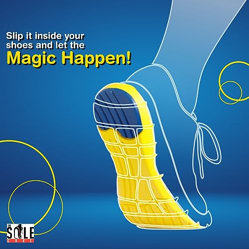 Image of The Sole Care Orthotic Arch Support Insoles - Shock-Absorbing, Sweat-Resistant Foot Insoles for Sports, Running & Walking (UK SIZE: 7-12)