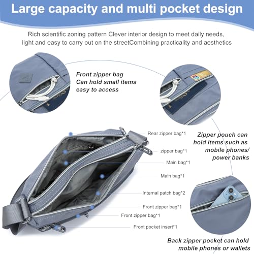 ETidy Crossbody Bag For Women Waterproof Lightweight Casual Shoulder Handbag Purse4