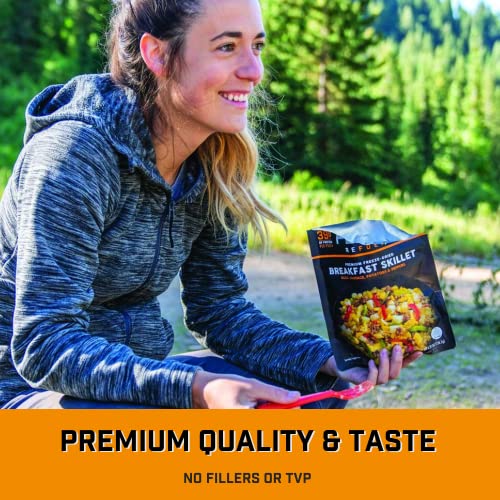 Peak-Refuel-Breakfast-Skillet-39g-Protein-680-Calories-100-Real-Meat-Premium-Freeze-Dried-Backpacking-Camping-Food-2-Servings-Ideal-MRE-Survival-Meal-6-Pack