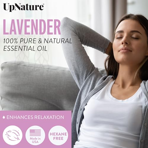 UpNature Lavender Essential Oil Pure - 100% Natural & Pure Lavender Oil - Essential Oils for Diffuser - Aromatherapy Oil - Massage - Image 3