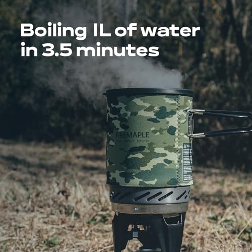 Image of Fire-Maple inchFixed Star 1 inch Personal Cooking System | Pot /Jet Burner Stove System with Electric Ignition | Ideal for Hiking, Camping, Backpacking, Fishing, Hunting Trips and Emergency Use