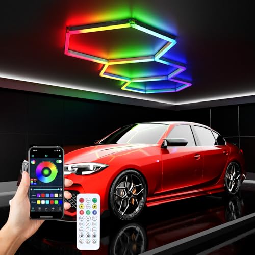 CyanCliff RGB Hexagon 3-Grid Light