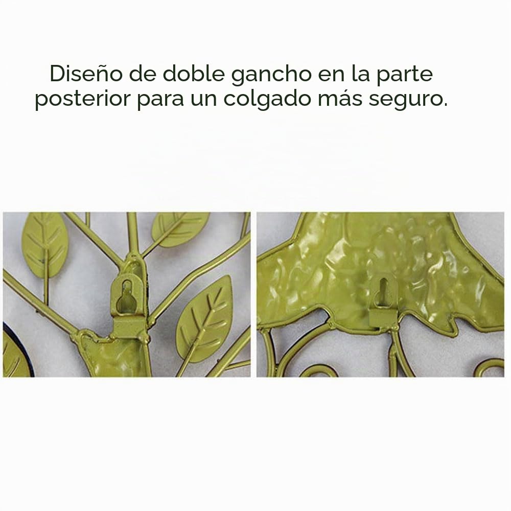 Árbol Decorativo de Pared de Hierro Forjado,Arbol De La Vida Decoracion Pared Metal,Adorno de Pared Tridimensional,Adorno de Entrada,Decoración para Salas de Estar,Cafeterías y Estudios