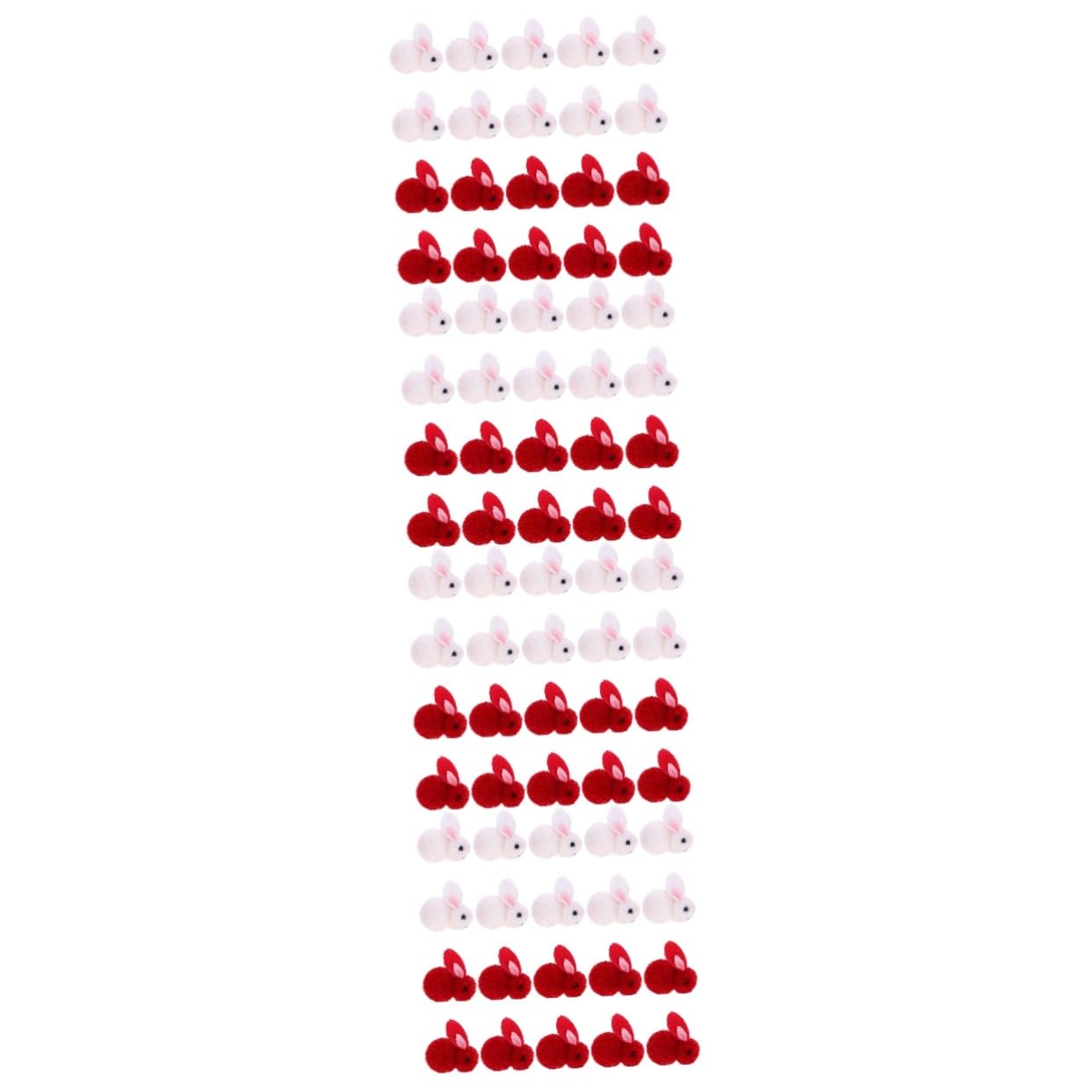 PRETYZOOM 80 Pz Ciondolo albero di Natale pendenti di scena ciondolo natalizio festivo decorazioni natalizie cameretta festività ornamento di scena di natale coniglio finto di Natale provato