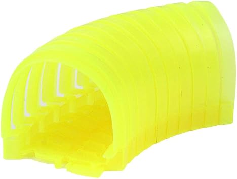 Racing Track Accessory Tunnel for Tracks Cars Replacement Only, DIY Bend Flexible Race Track Toy Play Set Accessories for Boys Yellow 8pcs Rails