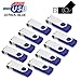 Produktbild USB Sticks 4GB 10 Stück, AreTop High Speed USB 2.0 Metall Speicherstick Rotate Flash Drive Pack (Blau)