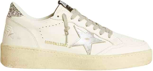 Amazon.com | Golden Goose Women's Ballstar 2 Leather Upper