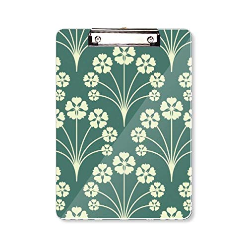 Planchette à pince étoile vert blanc A4 pour bureau