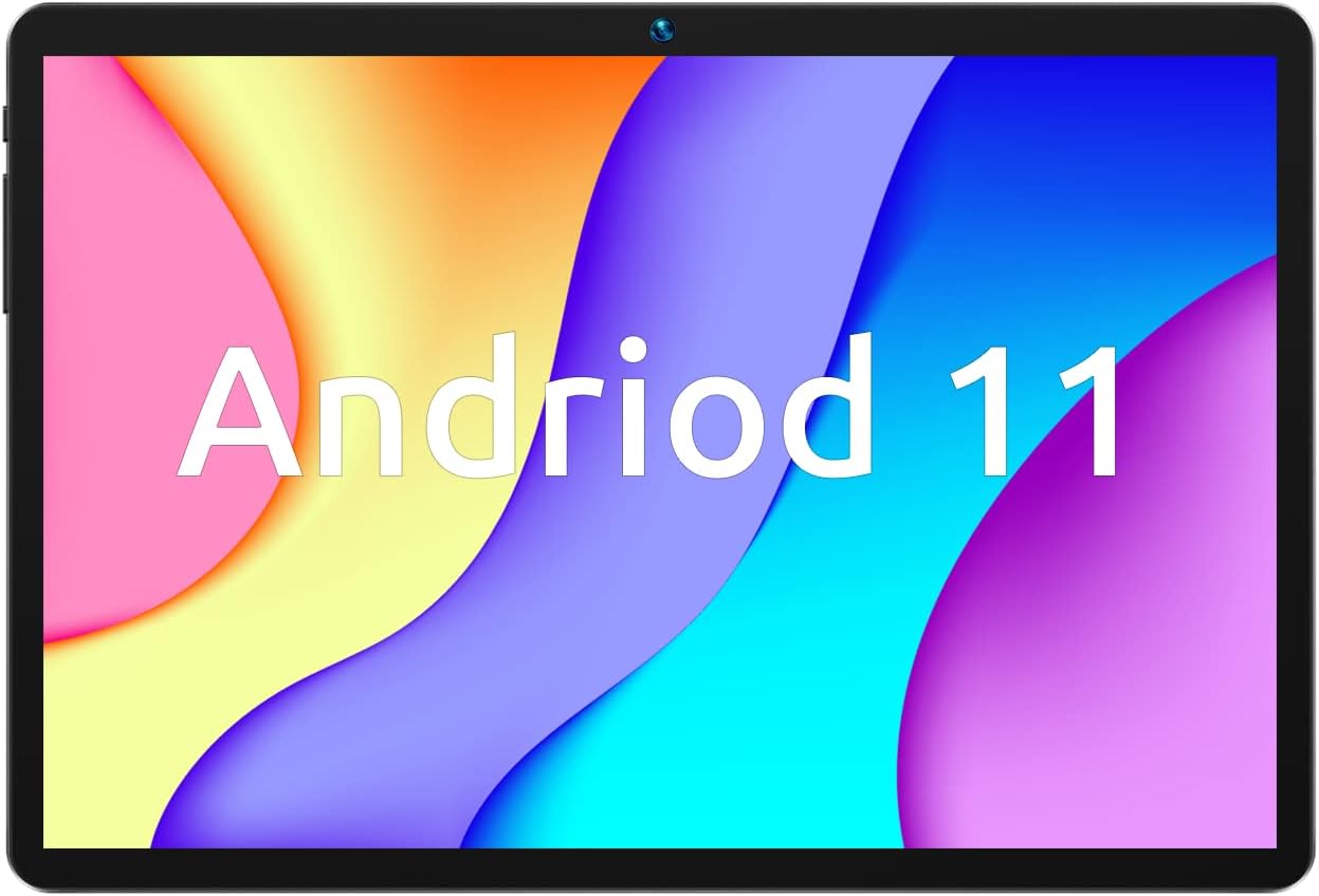 Bmax I9 Plus Android 11 Tablet 10 Inch 3GB+32GB, 1.8GHz Quad-Core, 1280x800 IPS, WiFi, Bluetooth, Type-C, 5000mAh for Study Work Entertainment Black