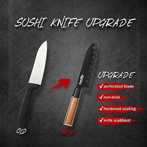 MarcZero Sushi Making Kit, 19 in 1 Sushi Bazooka Roller Kit With Bamboo Mat, Sushi Knife, Bamboo Chopsticks, Sushi Bazooka, Sushi Mold, Bamboo Paddle Spreader, DIY Sushi Roller Machine for Beginner