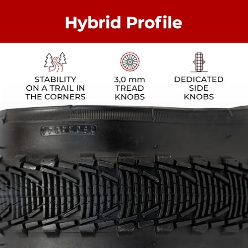 Fincci Pair 26×1.95 Bike Tire – Enduro 26 inch Bike Tires