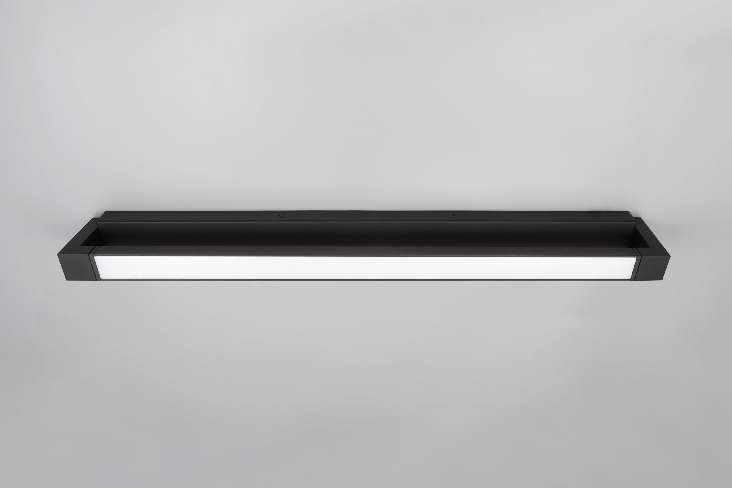 Trio Leuchten LED Badezimmer Wandleuchte Fabrizio 284779132, Aluminium Schwarz matt, 15.5 Watt LED, Lichtfarbe einstellbar, dimmbar