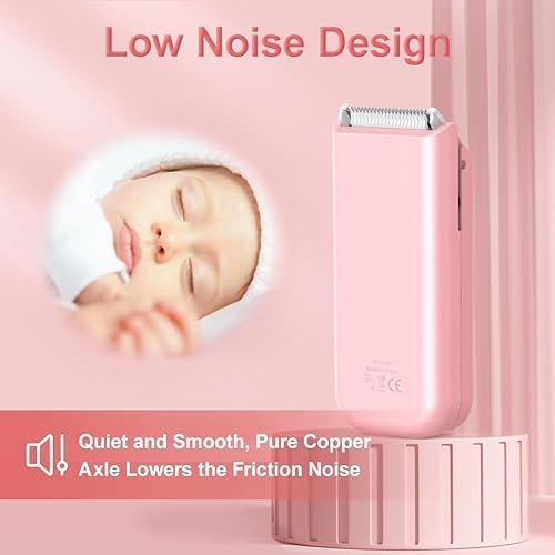 Miniatura 6 de Favrison Recortadora de bikini para mujer, maquinillas de afeitar eléctricas portátiles para mujer, pelo púbico con hoja de cerámica segura, IPX7