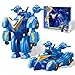 Produktbild Super Wings Super Robot Suit Jerome, ca. 18 cm große verwandelbare Spiel-Figur, 2-in-1 Roboter Anzug und Super Auto, für Kinder ab 3 Jahren, Blue
