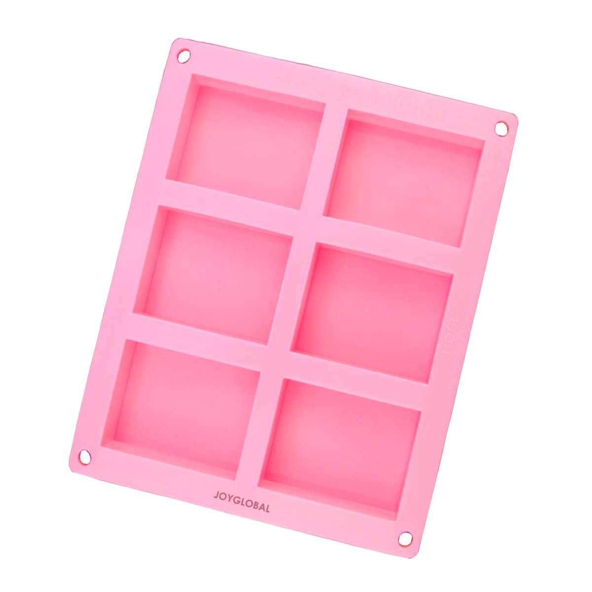 JoyGlobal Silicone 6 Cavity All Purpose Baking Mold (Soap Weight 100-110 Grams) 1