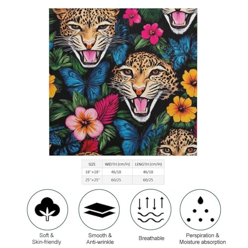 Womens Breathable Hair Bandana, Comfortable Kerchief, Washable Square Head Scarf2