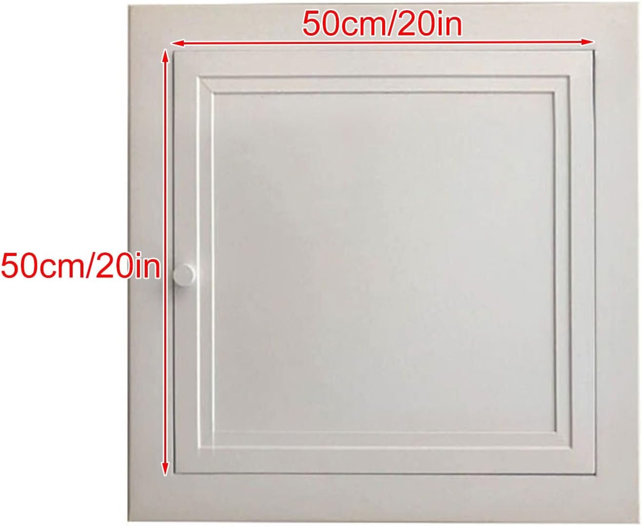 20x20in Metal Ceiling Access Panel - Quick-Opening Push Button Design for Attics, Easy Access Roof Hatch Ideal for Kitchen, Bathroom & Office Spaces