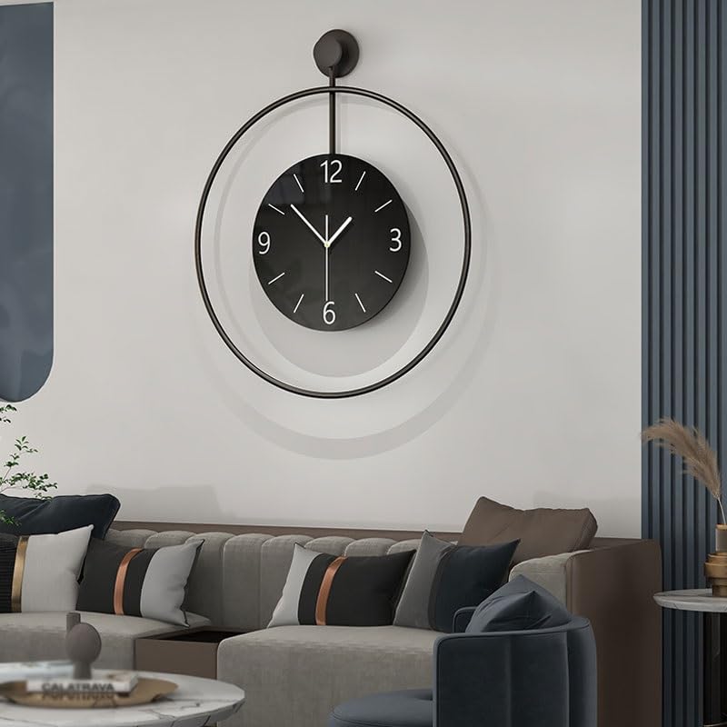 Horloge polyvalente XJBTBA pour décoration murale de salon et restaurant design