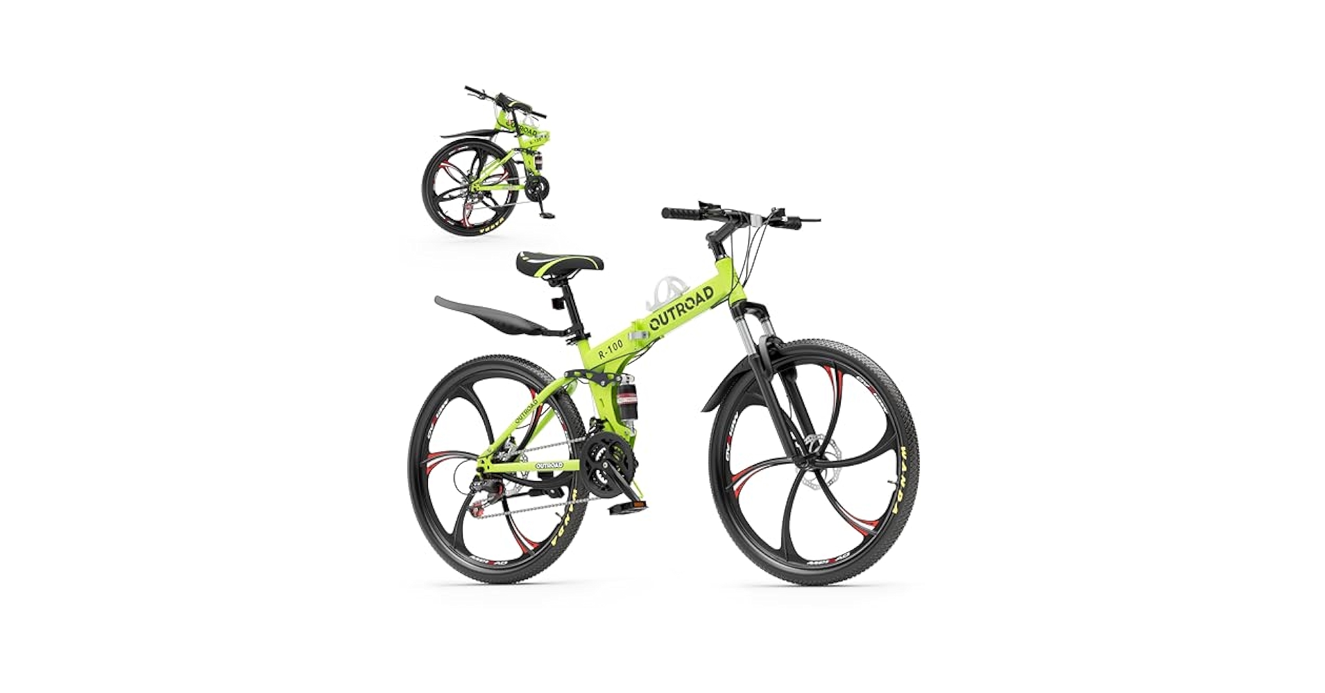 Amazon.com : Outroad 26 Inch Folding Mountain Bike, 21 Speed
