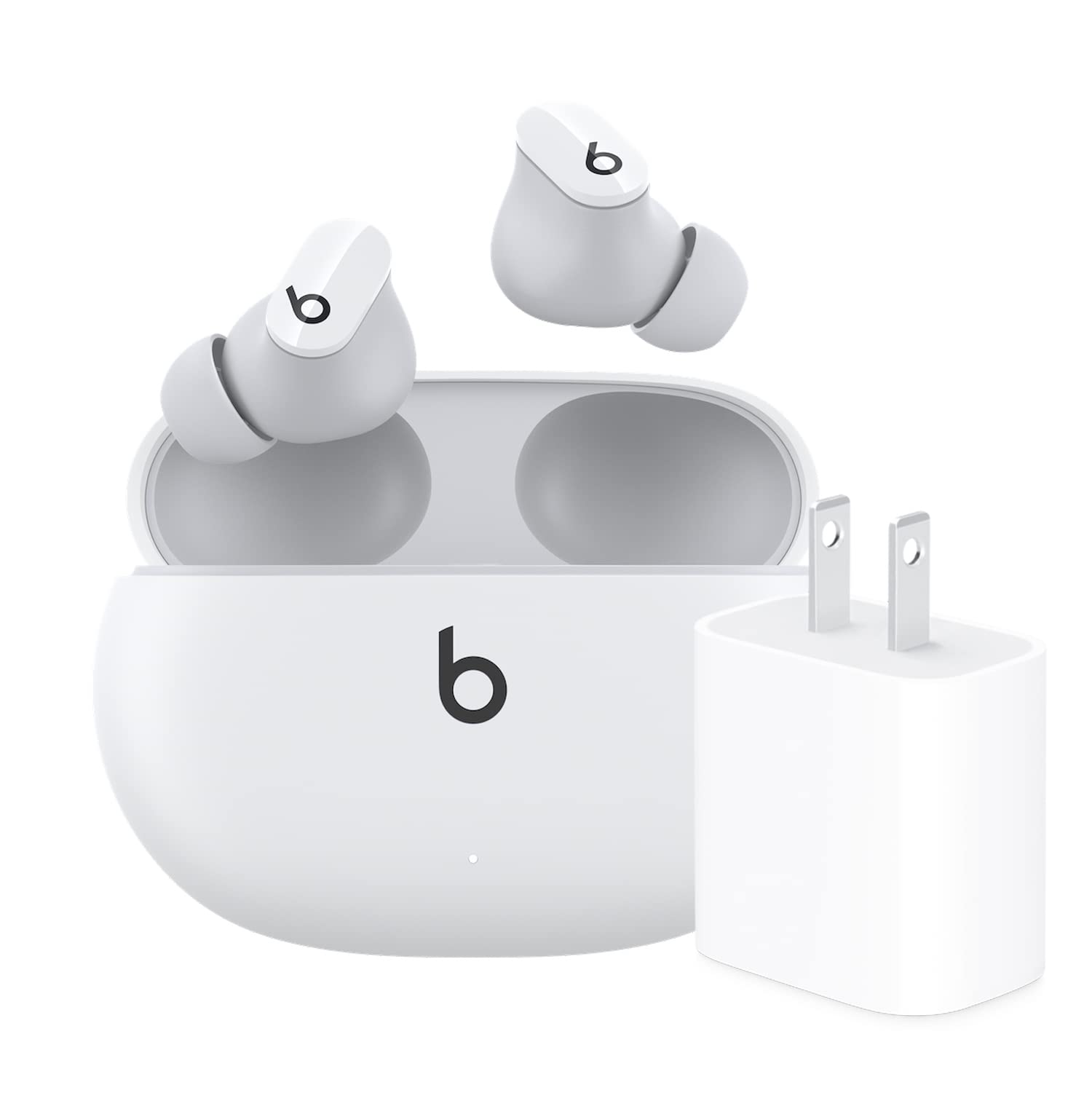 Beats Studio Buds in White with Apple 20W USB-C Power Adapter