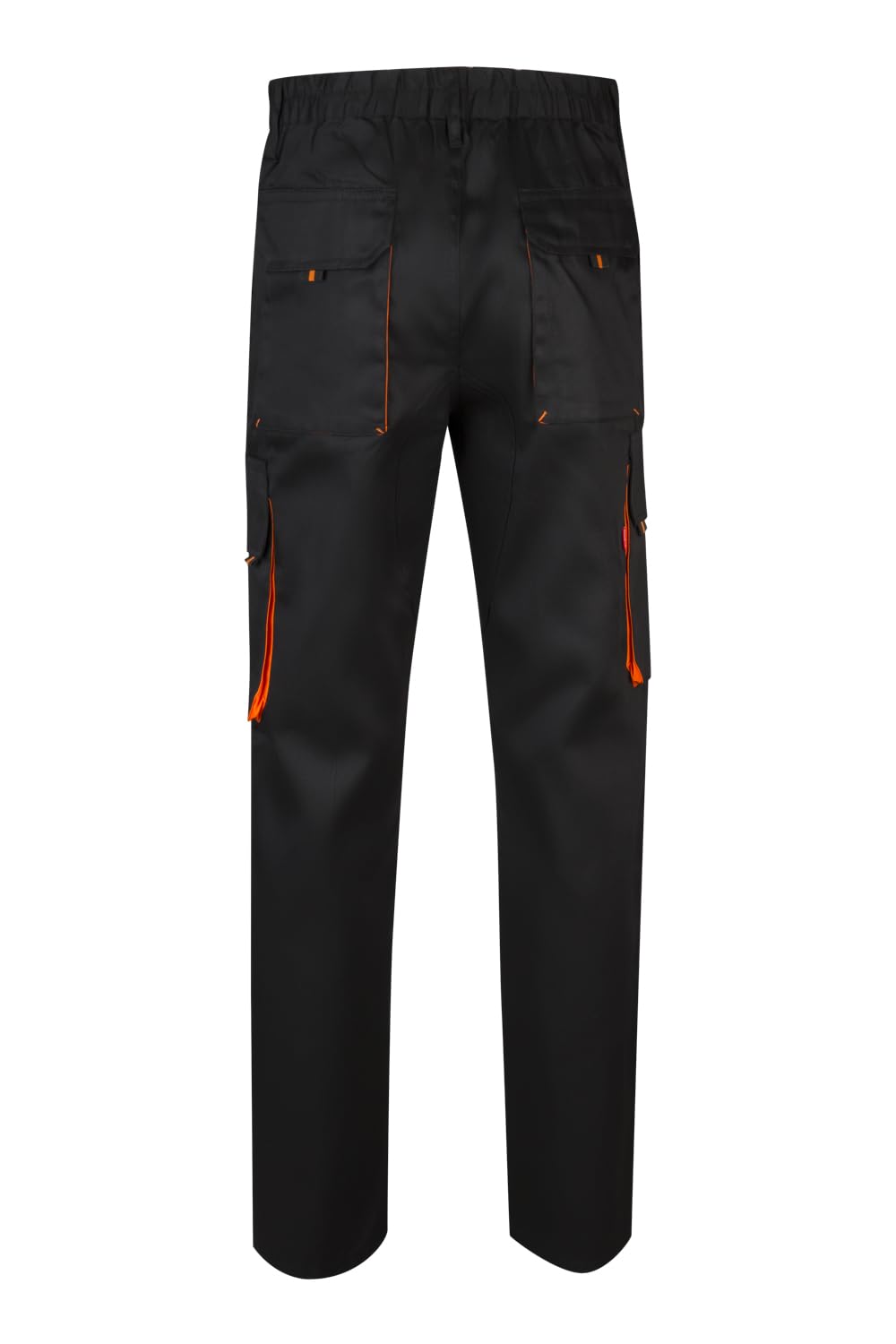 VELILLA 103004; Pantalón Bicolor Multibolsillos; Color Negro y Naranja; Talla 42 — view 3