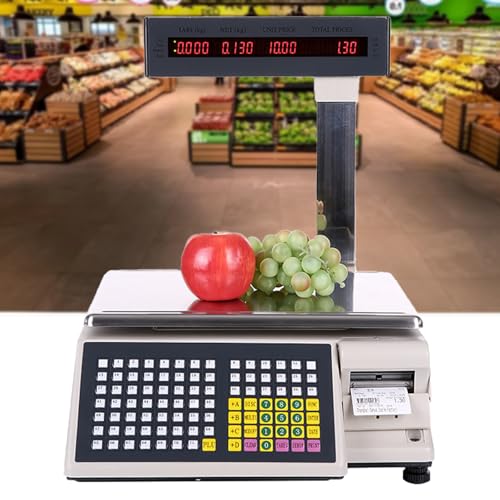 Báscula Electrónica 30kg Alta Precisión con Impresora miniatura 1
