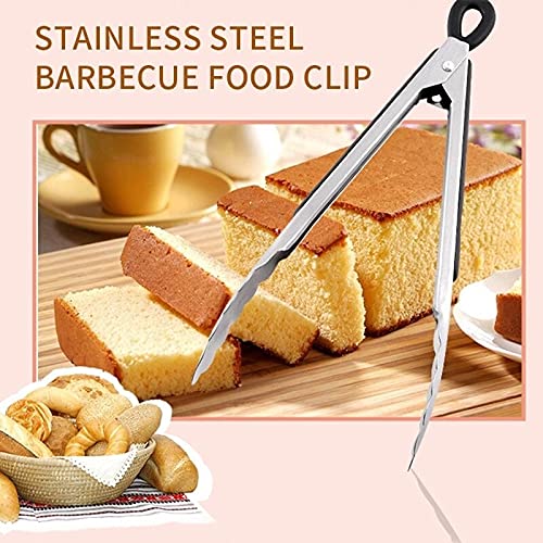 Pinzas de Cocina de Acero Inoxidable para Barbacoa, Pinzas para Asar, Ensalada, Pan, Pinzas para Servir, Cocina Antiadherente, Barbacoa, Parrilla, Pinzas para cocinar (14 Pulgadas)