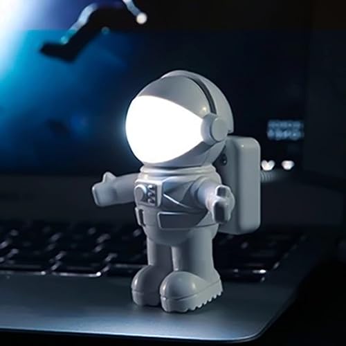 Miniatura 4 de Spaceman - Luz nocturna de caricatura, luz LED creativa de dibujos animados, luz LED de libro con USB, lámpara de escritorio para computadora, luz