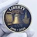 American Independence Day Challenge Coin - 1776-2026 Liberty Bell & Bald Eagle Design Collectible Coins