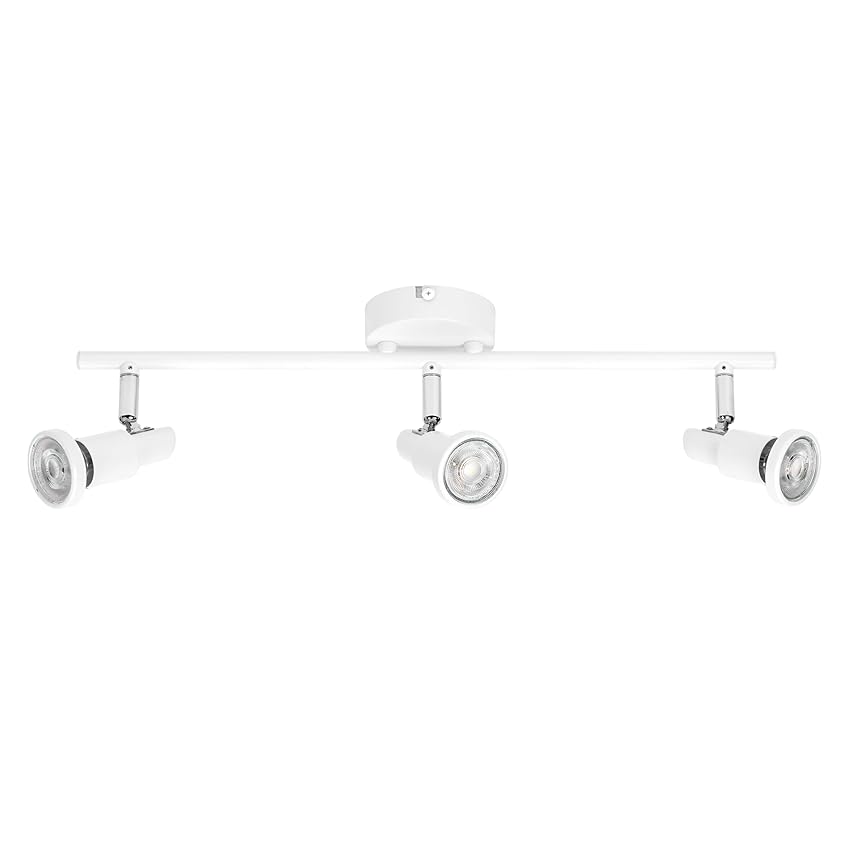 LEDVANCE LED SPOT GU10 3 x 3,4 W, 690 lm, bianco, temperatura di colore 2.700 K, colore della luce bianco caldo, design senza tempo, lampada LED sostituibile, ideale per interni, teste regolabili
