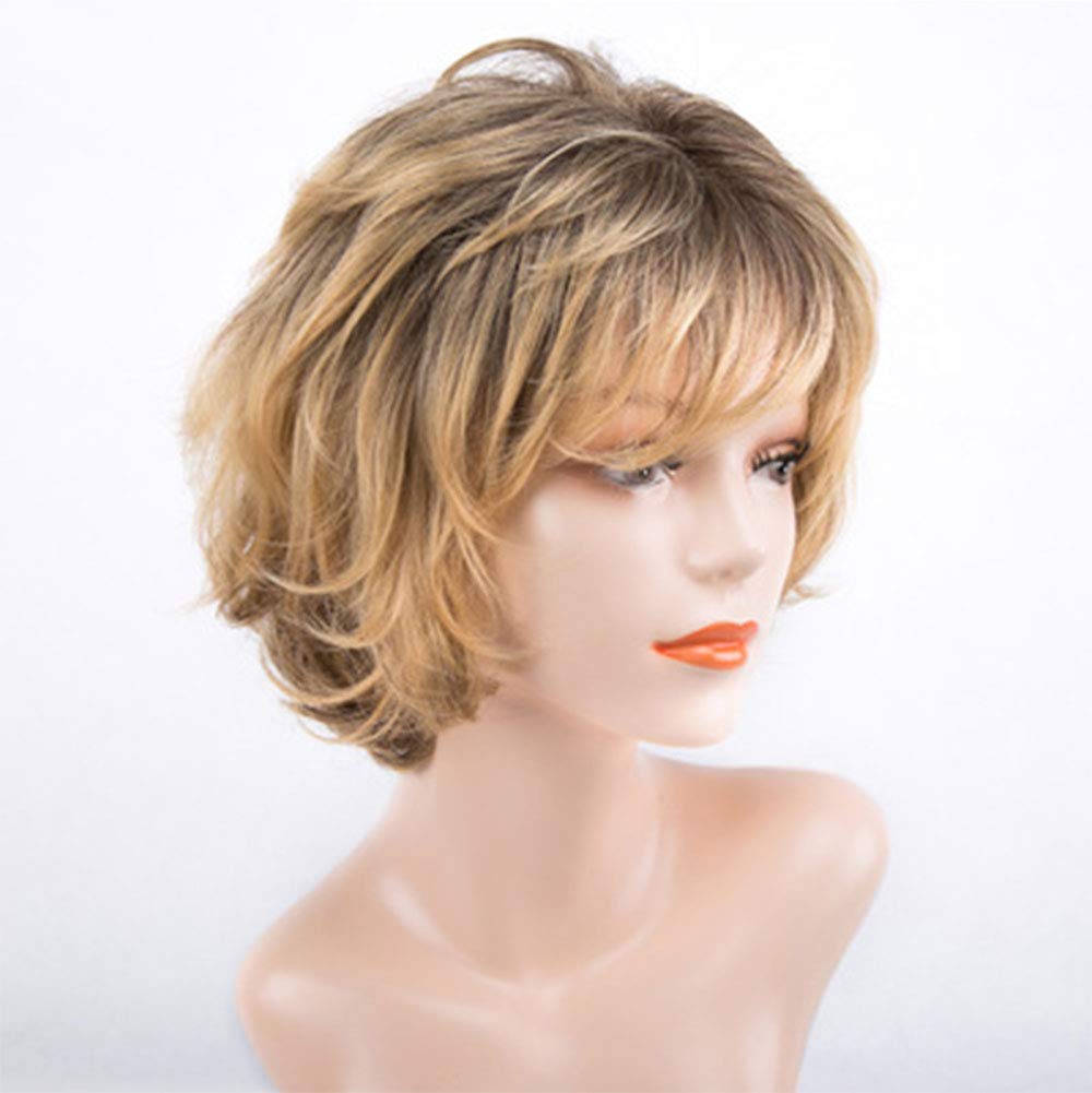 美品ウィッグミディアムロングショートヘアエレガンスショートカーリーウィッグセット Amazon.co.jp: ウィッグショートカーリーウィッグ女性ショート