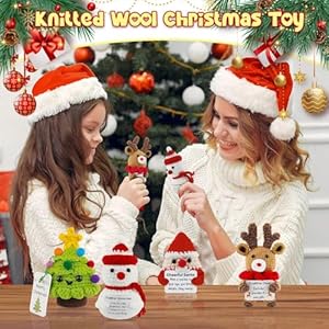 4pcschristmashandmadecrochetdollwithemotionasupportcardchristmasknittedencouragementdollgiftforchristmaspartyornamentdecorationschristmastreesantadeerandsnowman Urban Country Home Decor 4pcs christmas handmade crochet doll with emotiona support card christmas knitted encouragement doll gift for christmas party ornament decorationschristmas treesantadeer and snowman urban country home decor