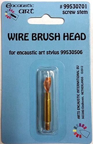 Encaustic Art Wire Brush Head: Replacement Tip for Art Stylus – Heat-Resistant & Precision Wax Painting Tool for Texturing, Blending & Fine Detailing – Safe Art Supply for Artists