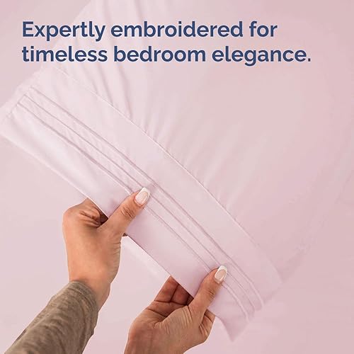 Miniatura 6 de Juego de 2 fundas de almohada Queen  Fundas de almohada suaves de calidad de hotel  Ropa de cama cómoda para mujeres, hombres, niños y adolescentes