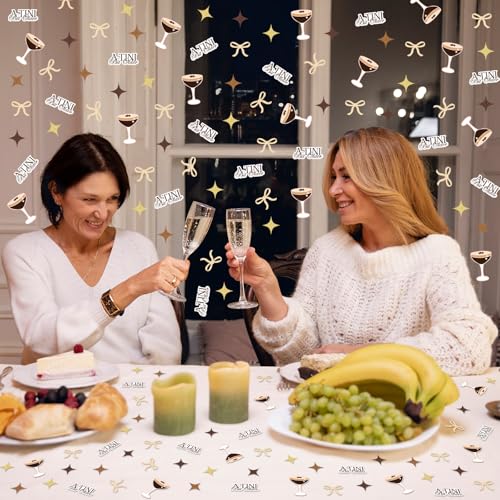Image of Whaline 300 Pcs Espresso Martini Table Confetti A Tini Bit Older Confetti Table Centerpieces for Birthday Bachelorette Bridal Shower Party Decoration