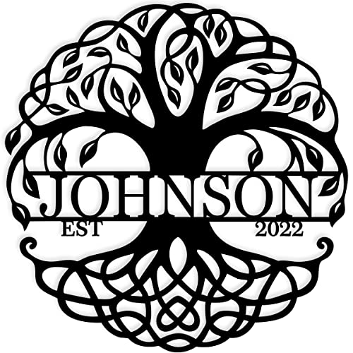 Personalized-Tree-of-Life-Metal-Sign-Custom-Last-Name-Sign-Custom-Metal-Signs-Family-Monogram-Sign Personalized Tree of Life Metal Sign Custom Last Name Sign Custom Metal Signs Family Monogram Sign