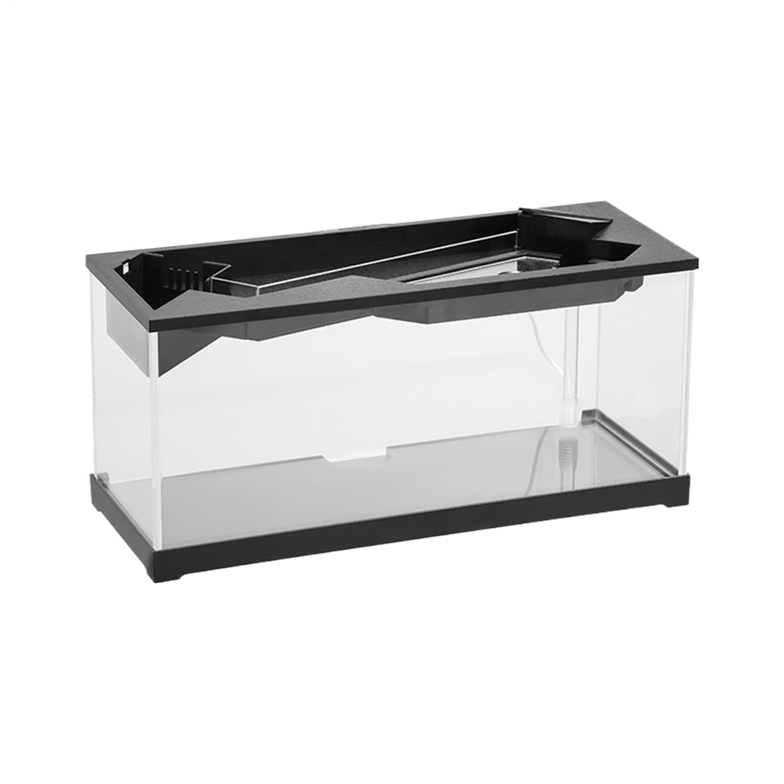 Acquario Ufficio Acrilico Trasparente con Filtro Serbatoio Di Pesce Rettangolare Kit per Acquario con Pompa Aria