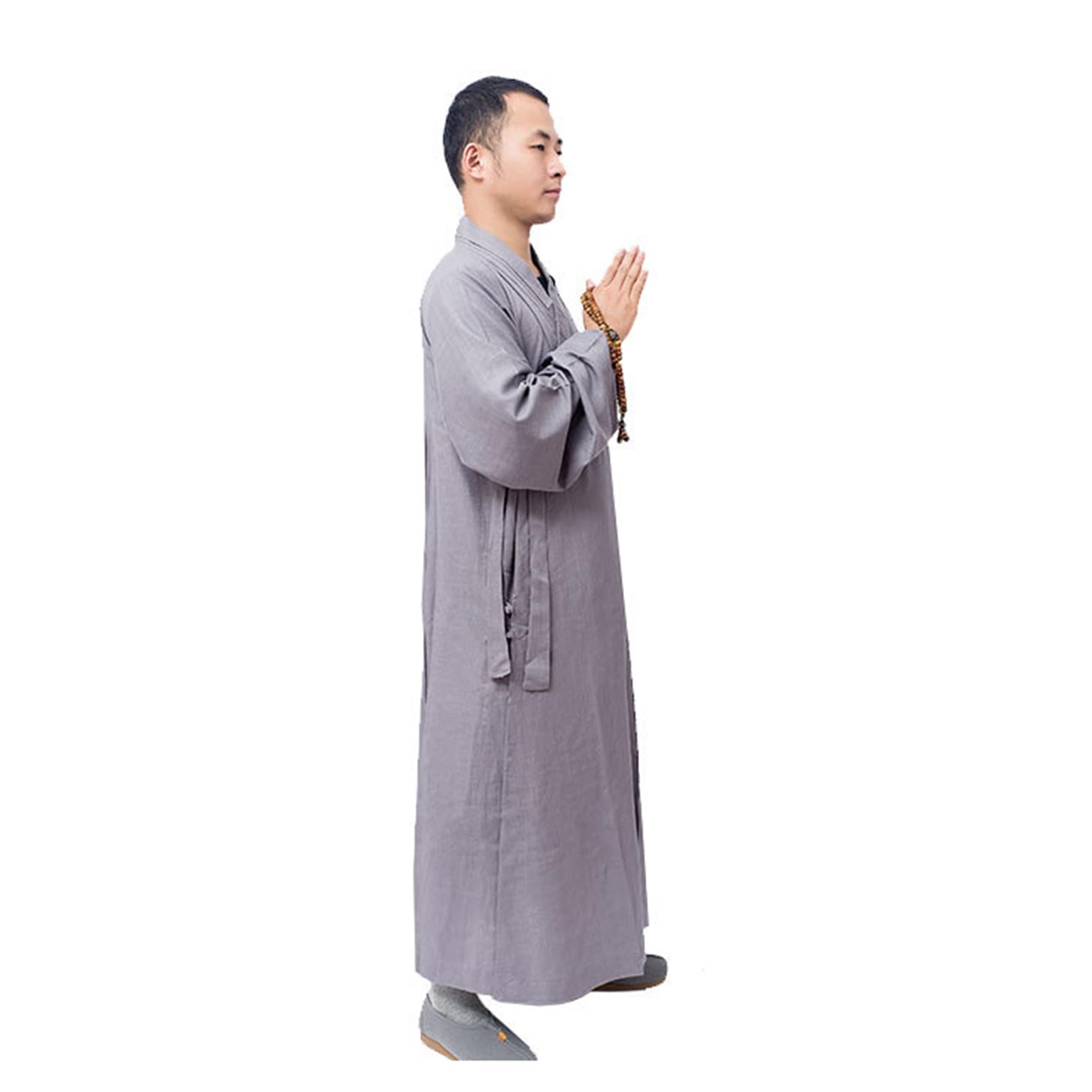 Strój buddyjskiego mnicha, Strój mnicha Kung Fu Shaolin, szata buddyjska zen, suknia do medytacji, strój religijnego(Blue,42)