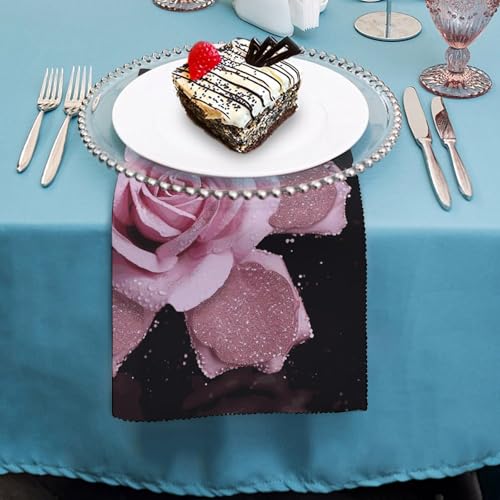 Servilletas de Tela Glitter Rose 2 Piezas miniatura 4
