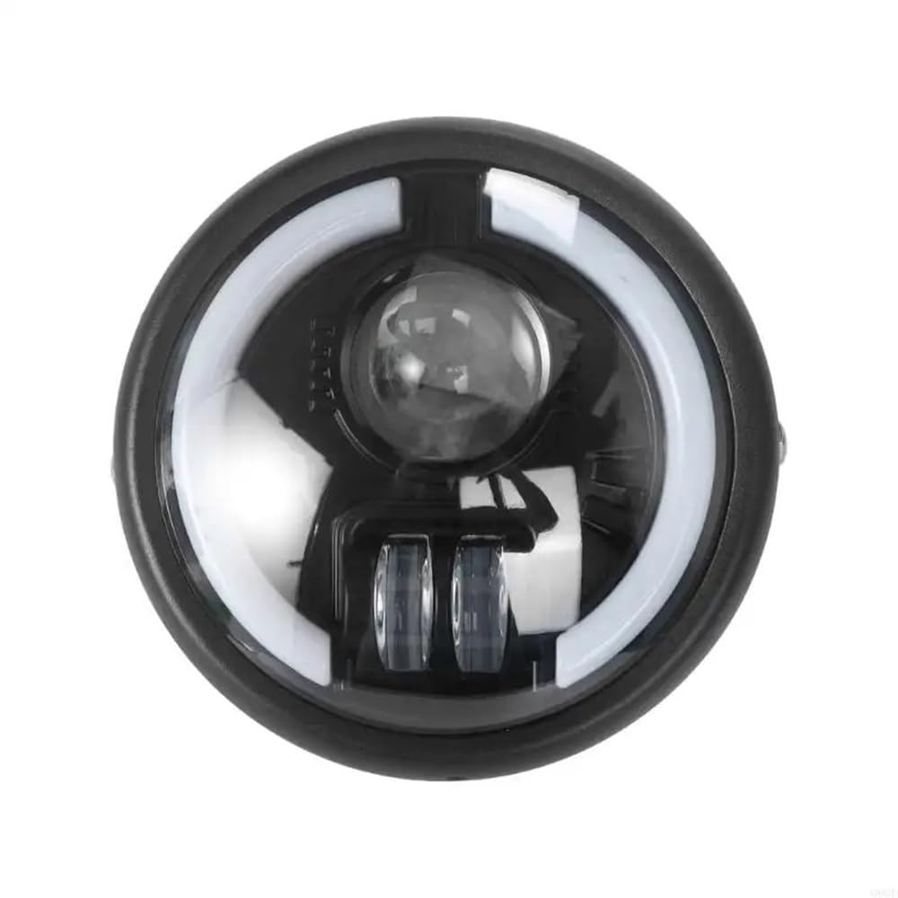 Fari Fendinebbia Faro LED per moto Indicatori di direzione | Faro LED per moto Indicatori di direzione integrati Alloggiamento in metallo antiurto Accessori per 18 cm/7,09 pollici